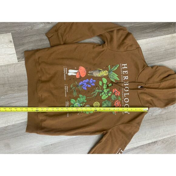 Harry Potter | Herbology Pullover Comfy Brown Hoodie, Sz Medium - Picture 3 of 8